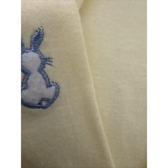 Charter Club Intimates L Robe Easter Spring Yellow Carrot Bunny Embroidered Wrap - Picture 4 of 10